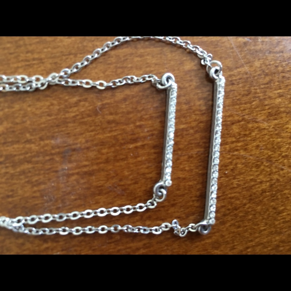 Charming Charlie’s silver double strand necklace - Picture 2 of 3